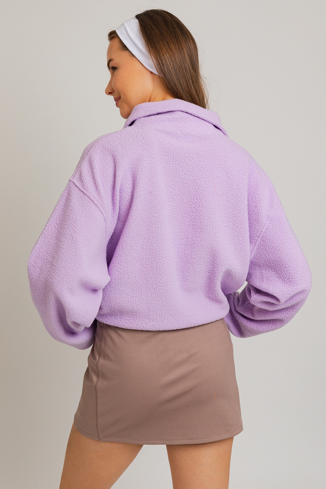 Lavender Fleece Pullover