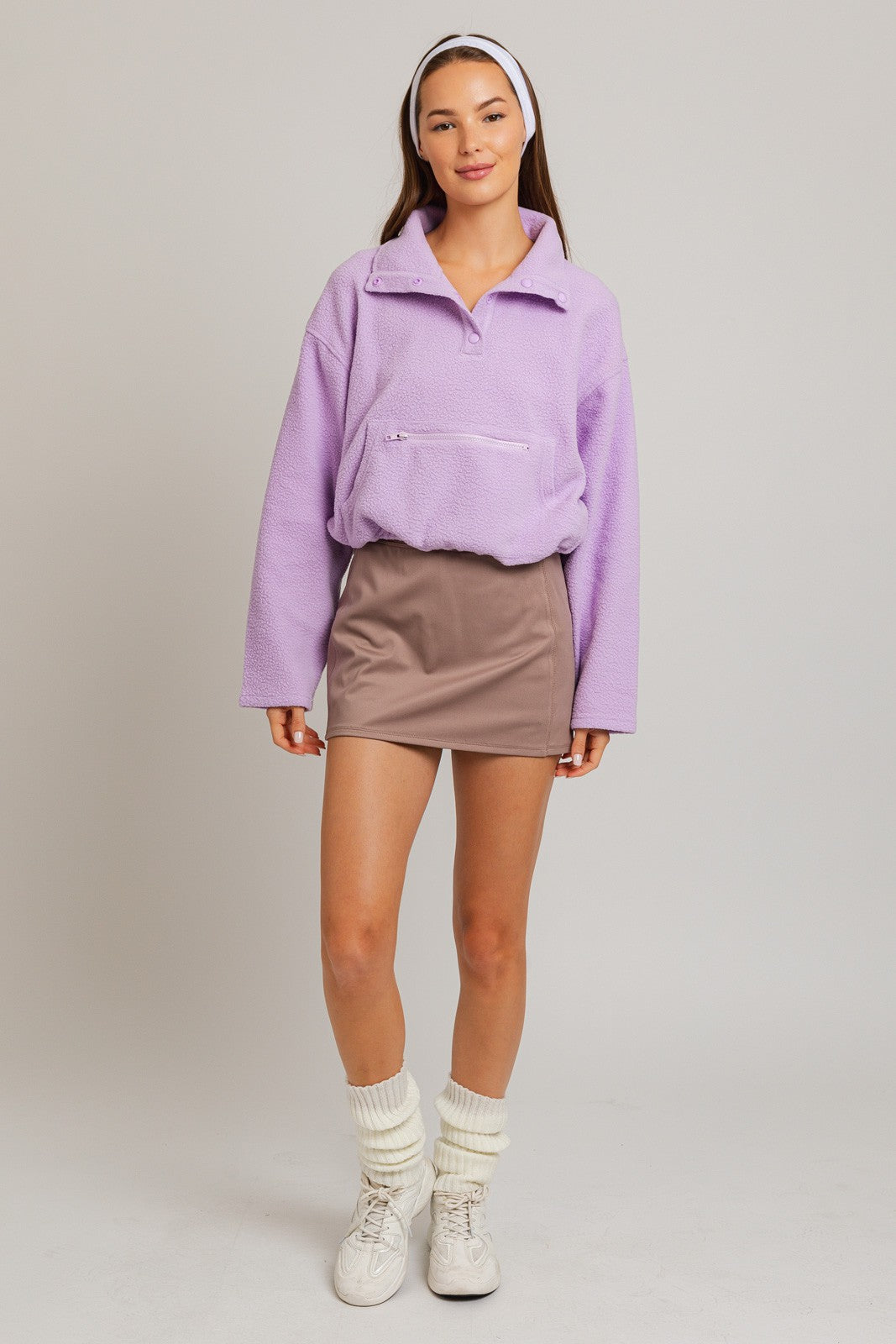 Lavender Fleece Pullover