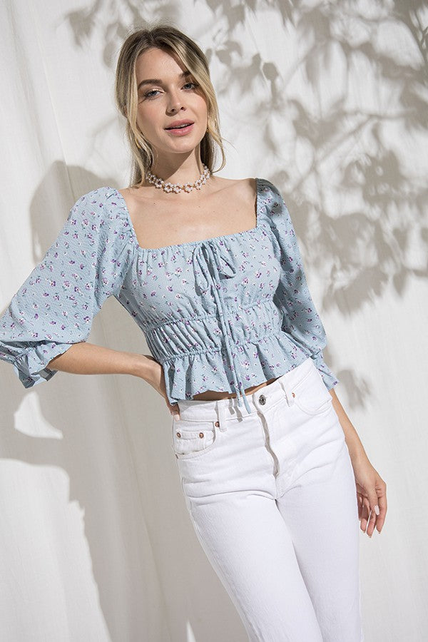 The Blue Blush Top