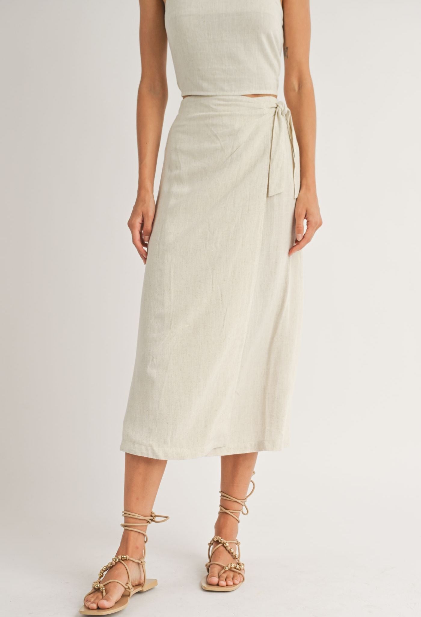 Sugarloaf Smocked Tube Top & Wrap Midi Skirt - Sadie & Sage