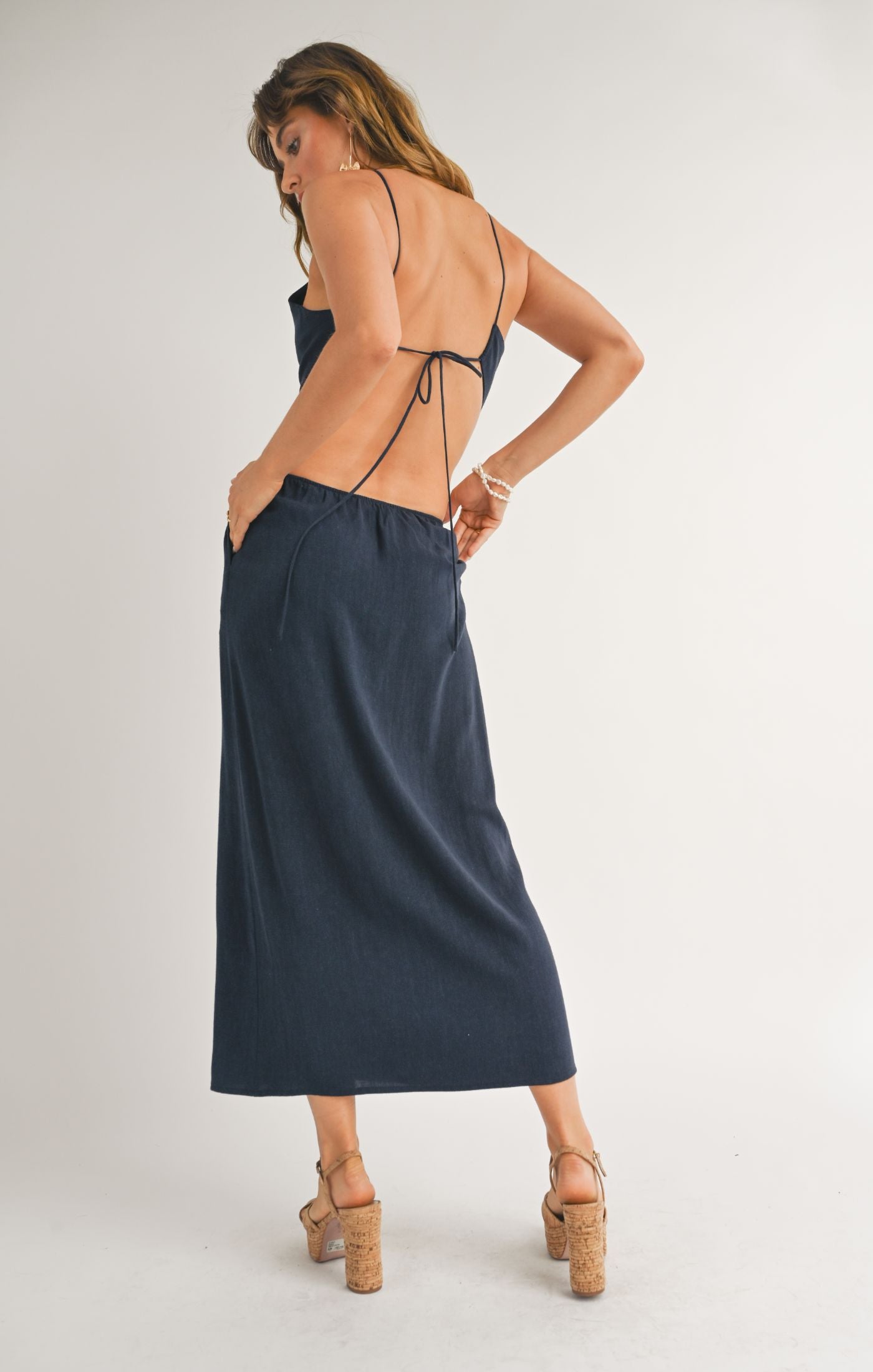 The Sandy Cove Diamond Cut-Out Maxi Dress - Sage the Label