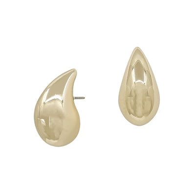 Gold Teardrop Stud