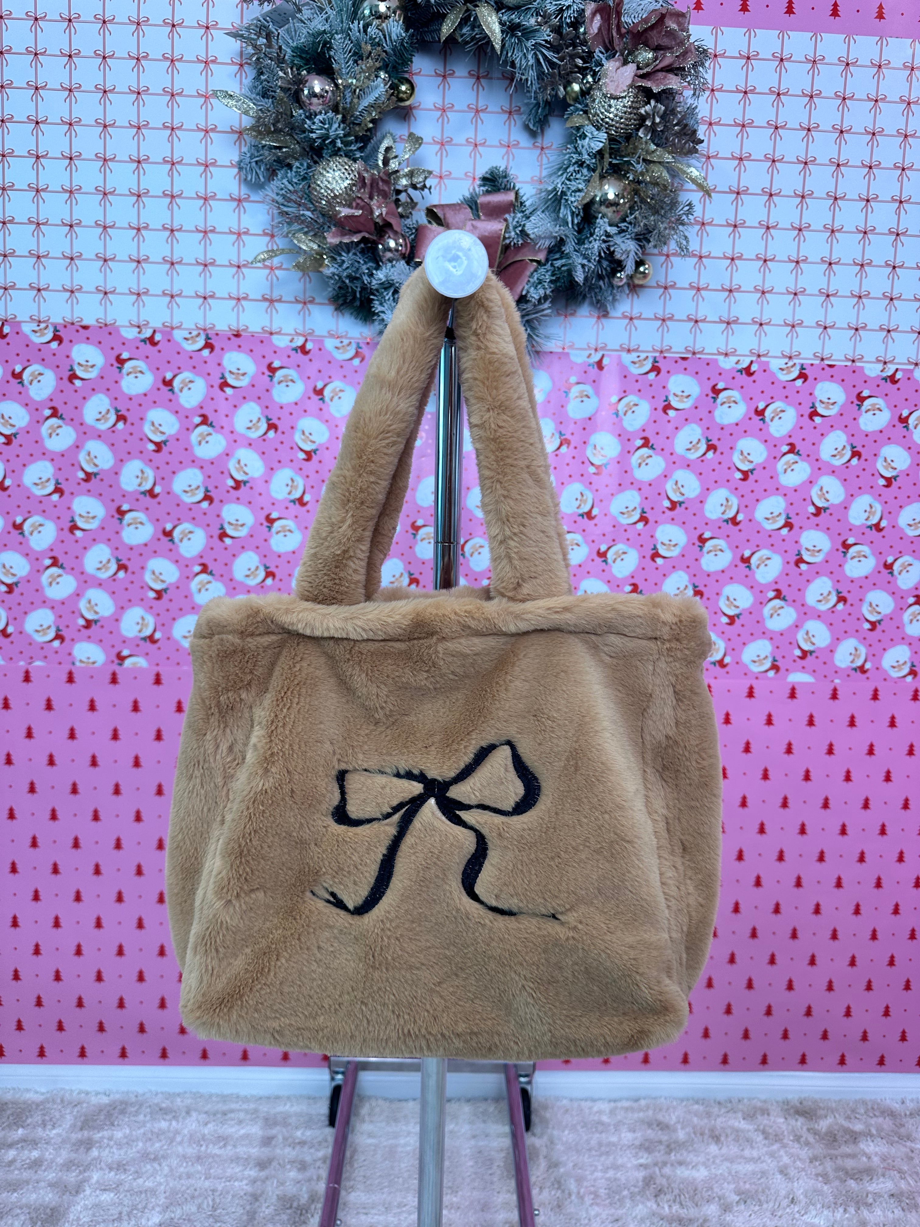 Brown & Black Snow Bow Bag